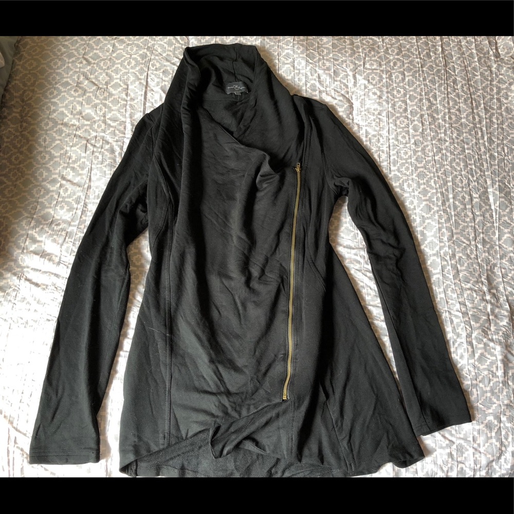 Market & Spruce Asymmetrical Zip Cardigan